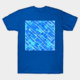 Comic Book Style Blue Brick Wall (MD23Bgs008b) T-Shirt